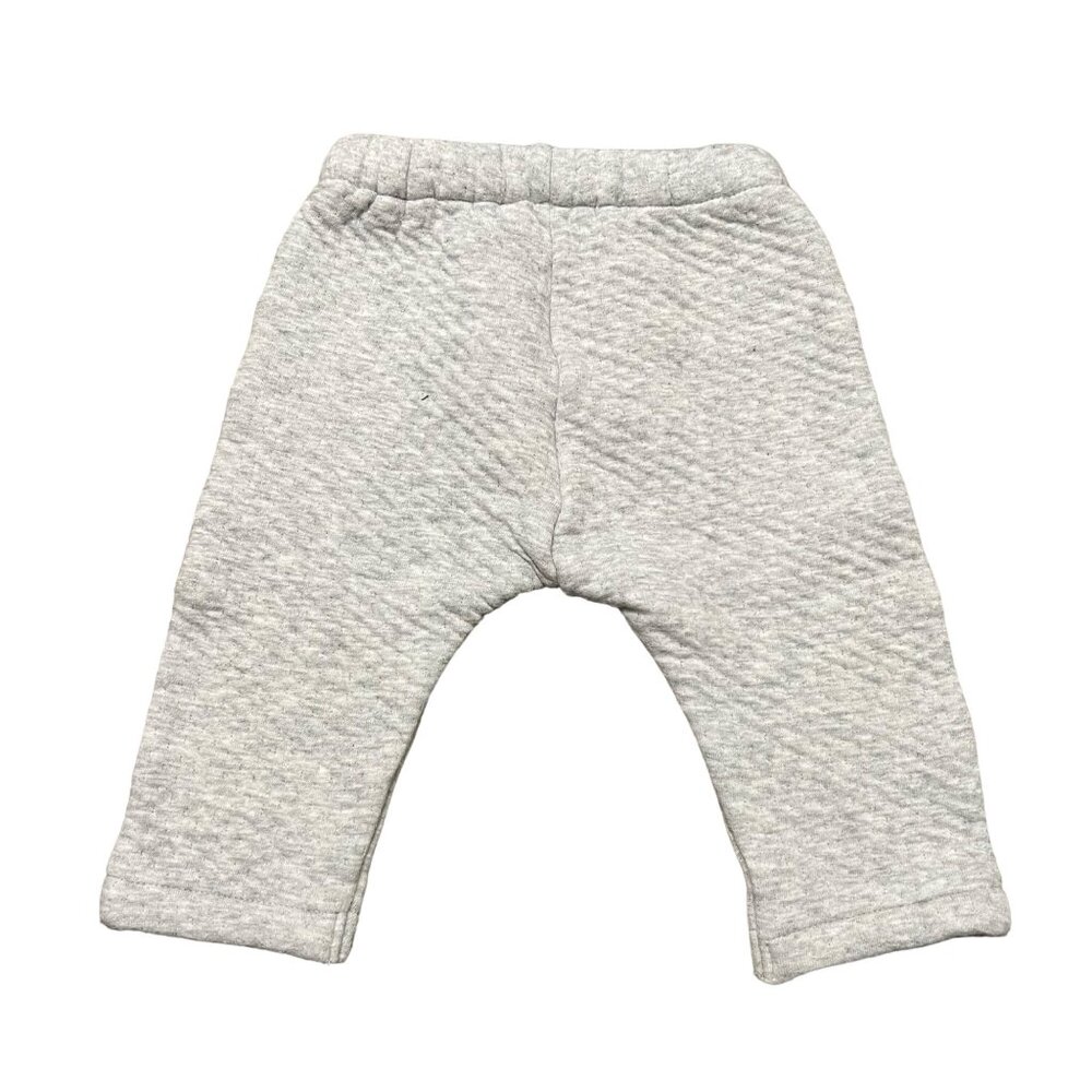 Jacadi Paris Light Gray Quilted Baby Pants Unisex Size 6-9 Months - Picture 2 of 3